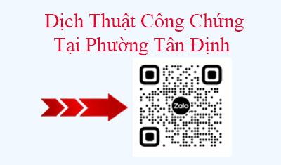 Dịch Thuật Công Chứng tại phường Tân Định